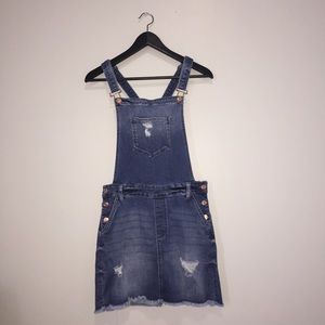Celebrity PINK Denim Overall Dress